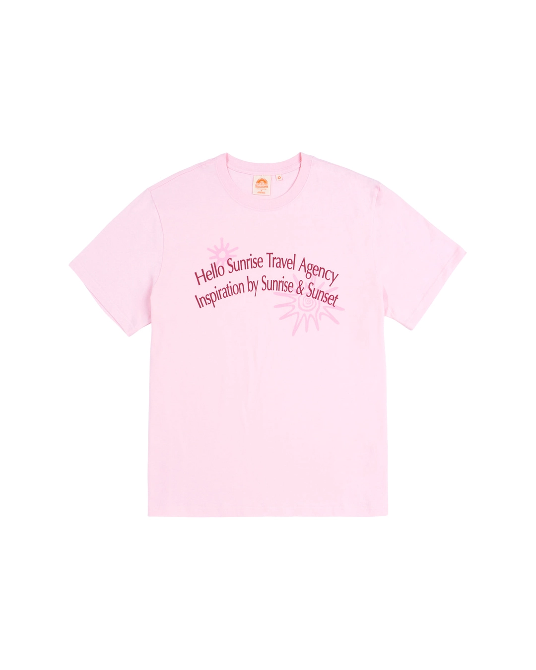 헬로선라이즈 HS Travel Agency Arch Logo Tee_Light Pink 상품 이미지 1