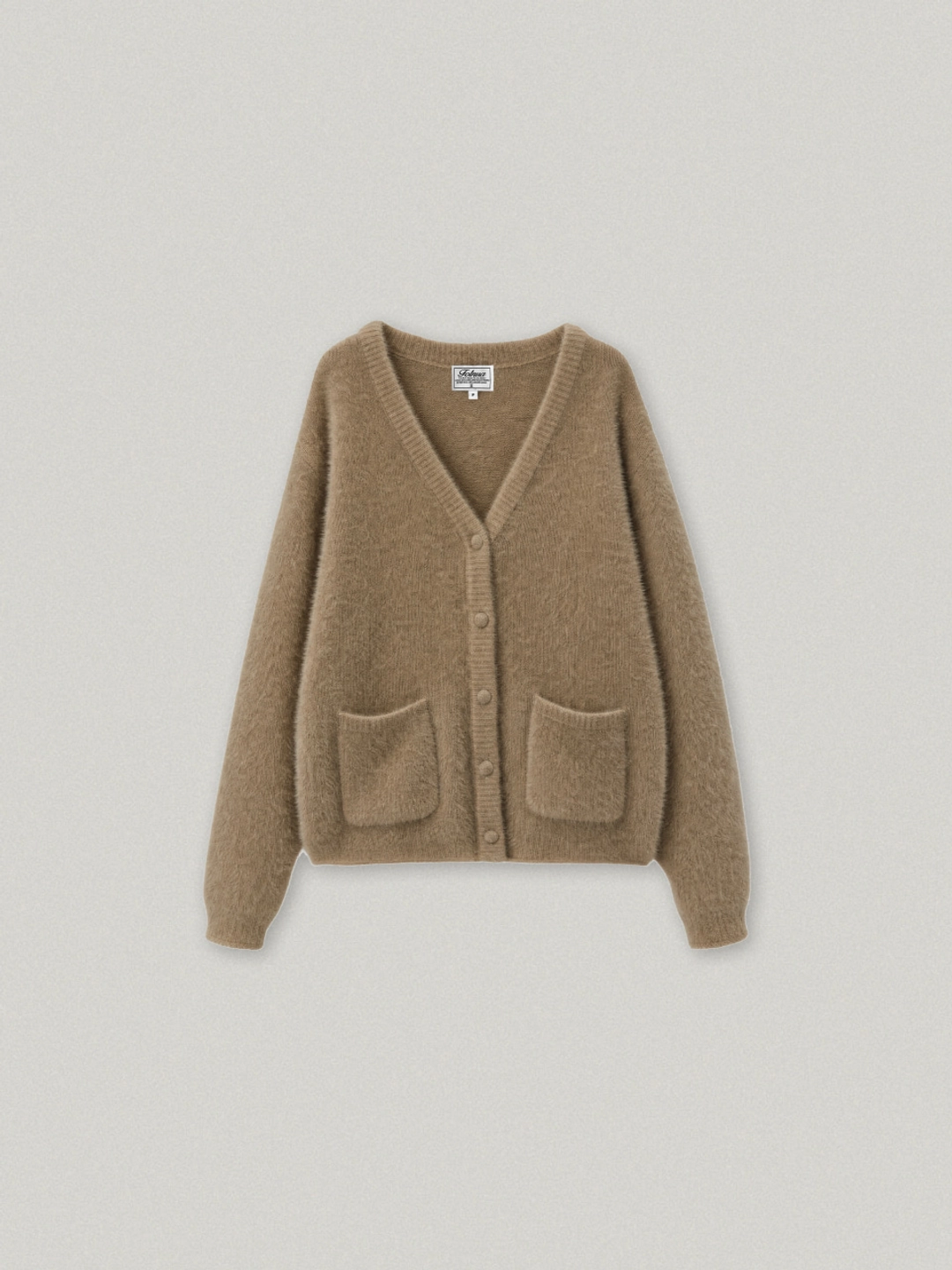 폴뉴아 DUCHON V NECK CARDIGAN (BROWN) 상품 이미지 1