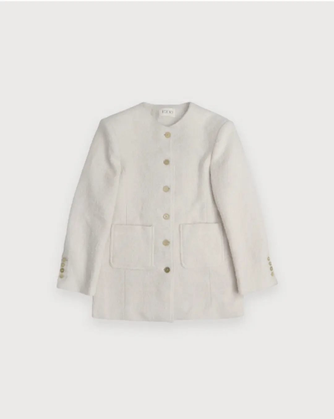 포에토 MAGNOLIA OVERFIT TWEED JACKET - IVORY 상품 이미지 3
