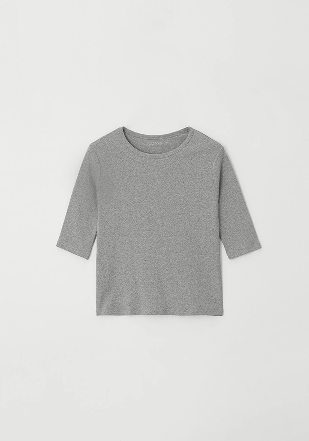 이브세이지 Regular span half tee (Melange grey) 상품 이미지 1