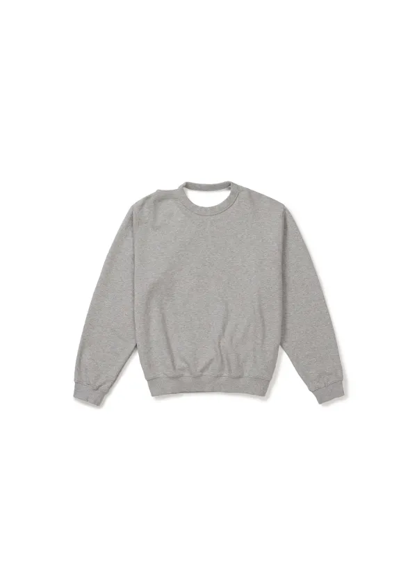HALTERNECK SWEATSHIRT (MELANGE GREY)