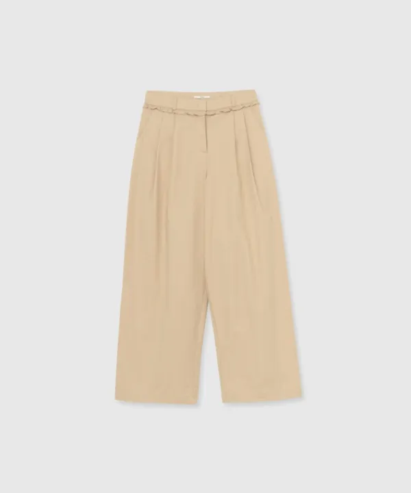 Ripple Frill pants (Beige)