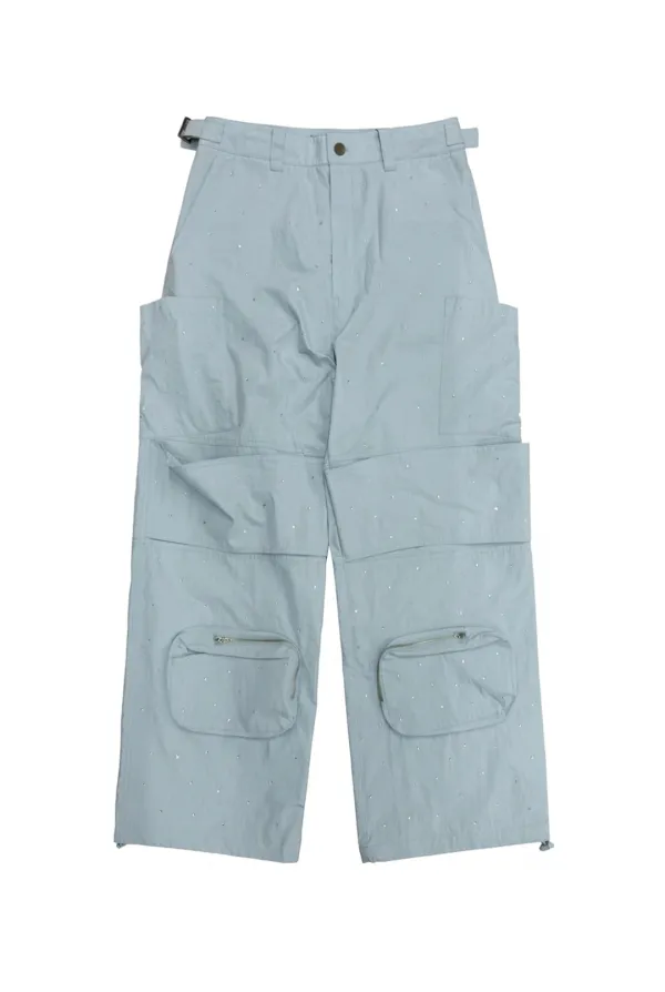(REMIX) WIDE CARGO TROUSERS BLUE