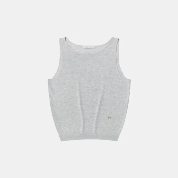 SIKN2116 시스루 보트넥 니트 나시_Light gray