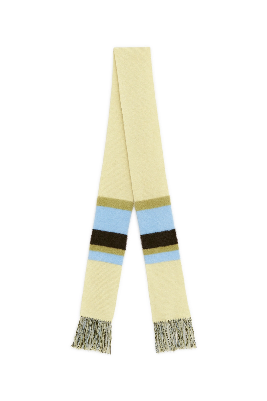썬번프로젝트 COLOR BLOCK WOOL MUFFLER, LEMON 상품 이미지 1