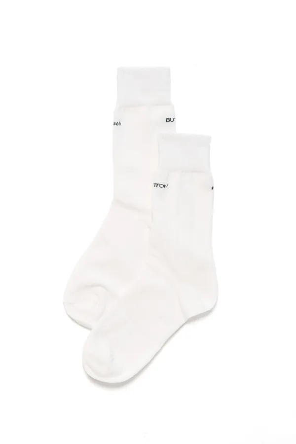 SS26 WHITE LOGO JACQUARD SOCKS