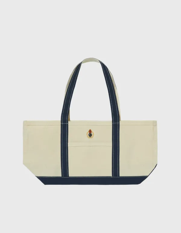 CREST CANVAS BAG (S) / Blue