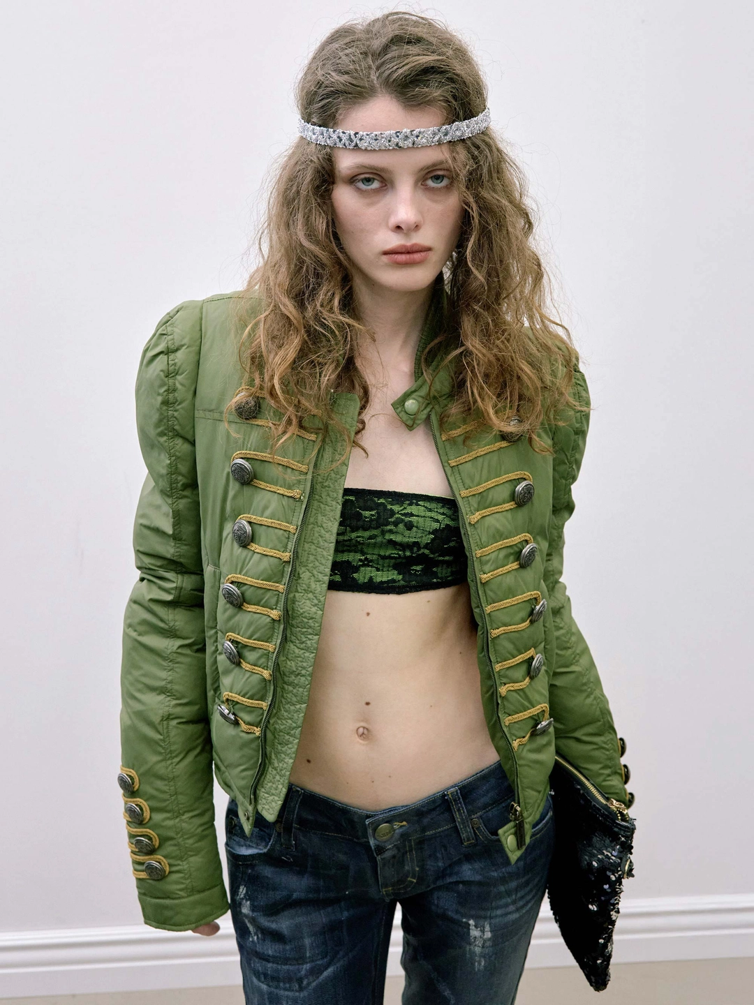 스컬프터 Napoleon Puffer Jacket Khaki 상품 이미지 1