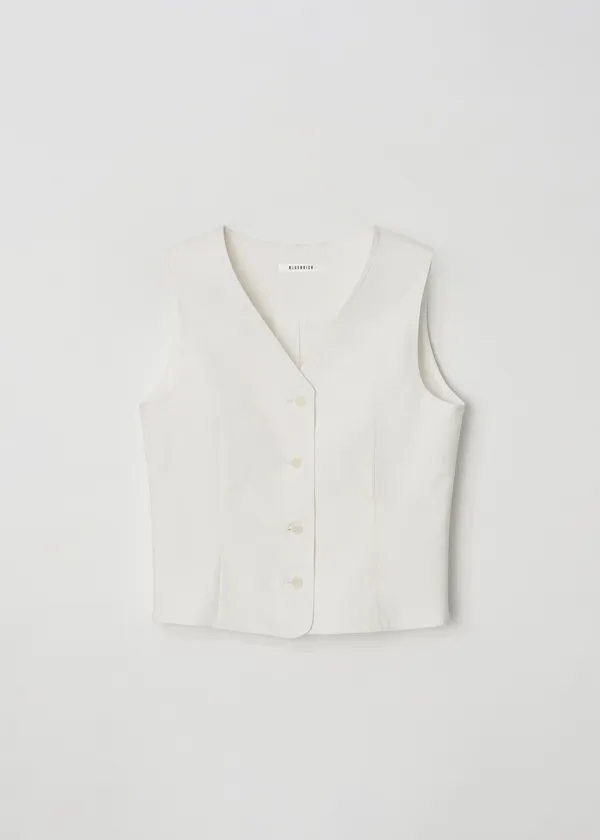 Linen vest (ivory)