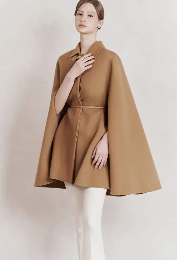 Merry Shawl Coat (Camel)