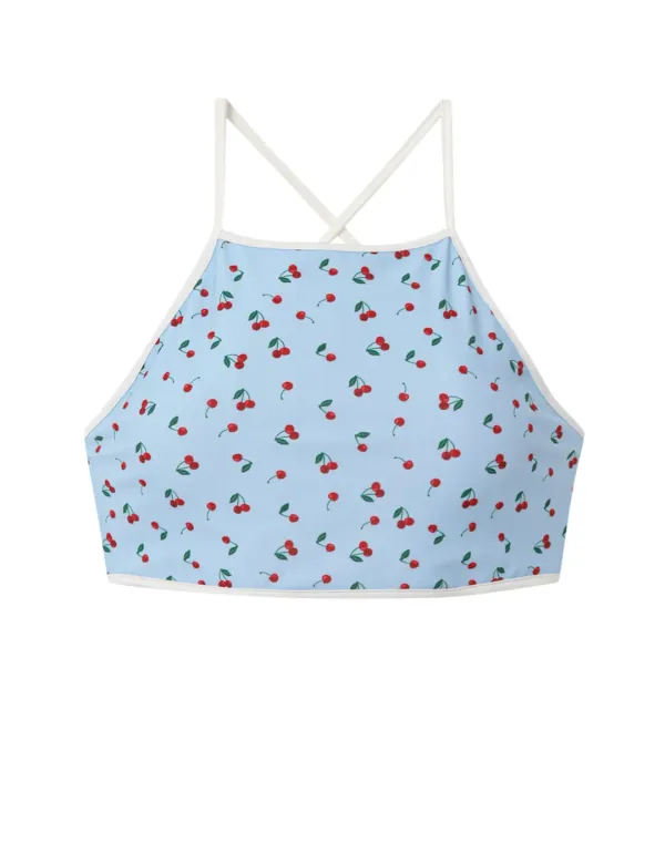 DAISY BIKINI TOP_SKY BLUE