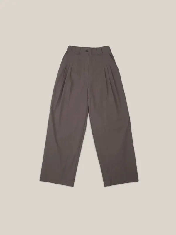 COTTON JERSEY PANTS   [ CHARCOAL ]