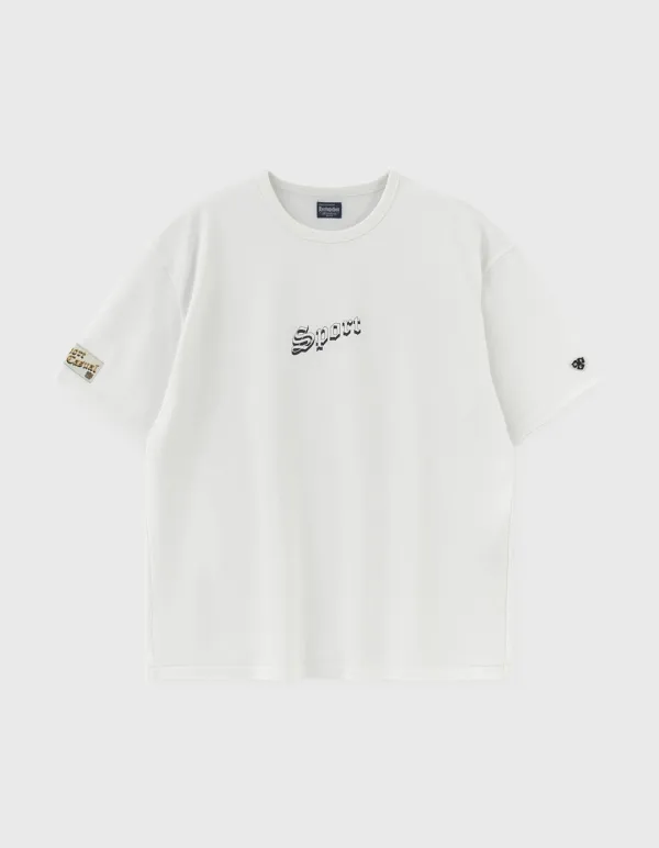 SPORT PIQUE CREWNECK HALF SLEEVE / White