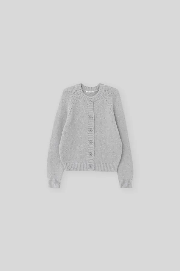 Suave knit cardigan (fog)