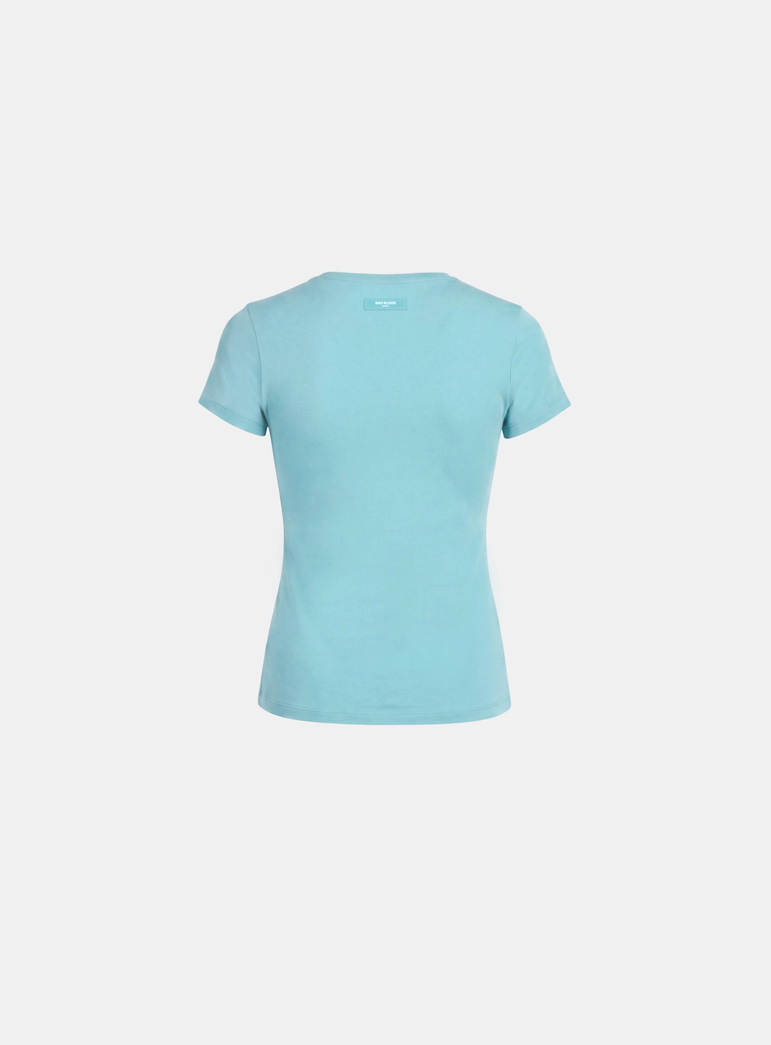 배드블러드 [w-tee26-193] Everyday Crew Neck Short Sleeve T-Shirt- Mint 상품 이미지 2