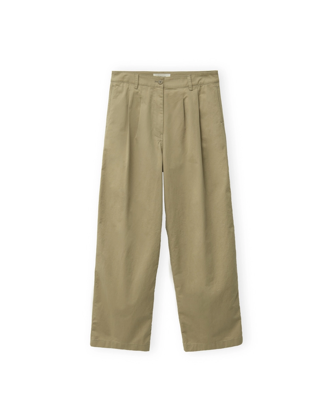브라운야드 W Washed Two Tuck Pants, Beige 상품 이미지 1