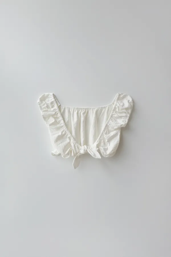 Fruity shirring cover up (white)