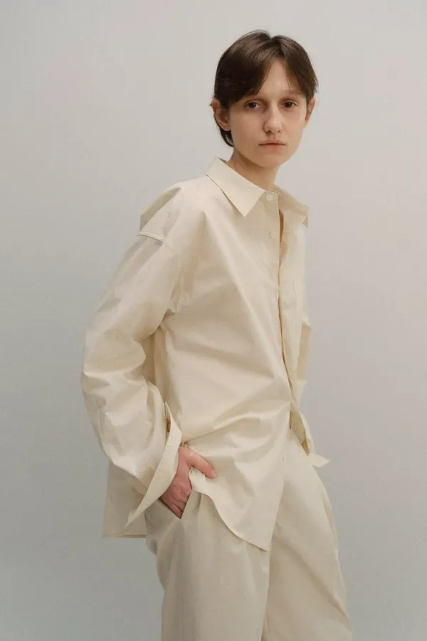 Loune striped shirt (Butter)