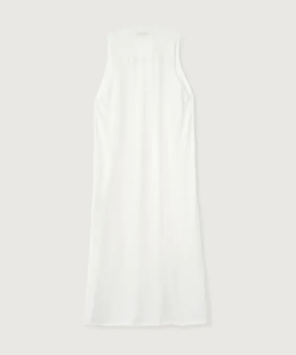 [MOOAU] Cotton knit sleeveless dress (White)