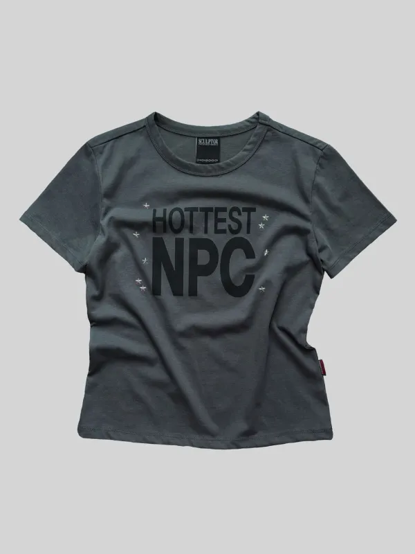 Hottest NPC Tee Charcoal