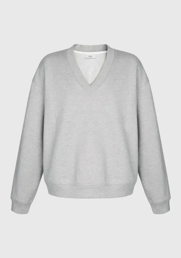Comfort V-Neck Sweatshirt Gray