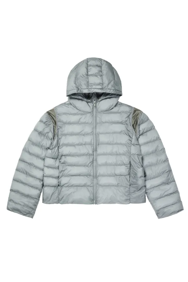 POINT WELLON HOODED JACKET IN SILVER