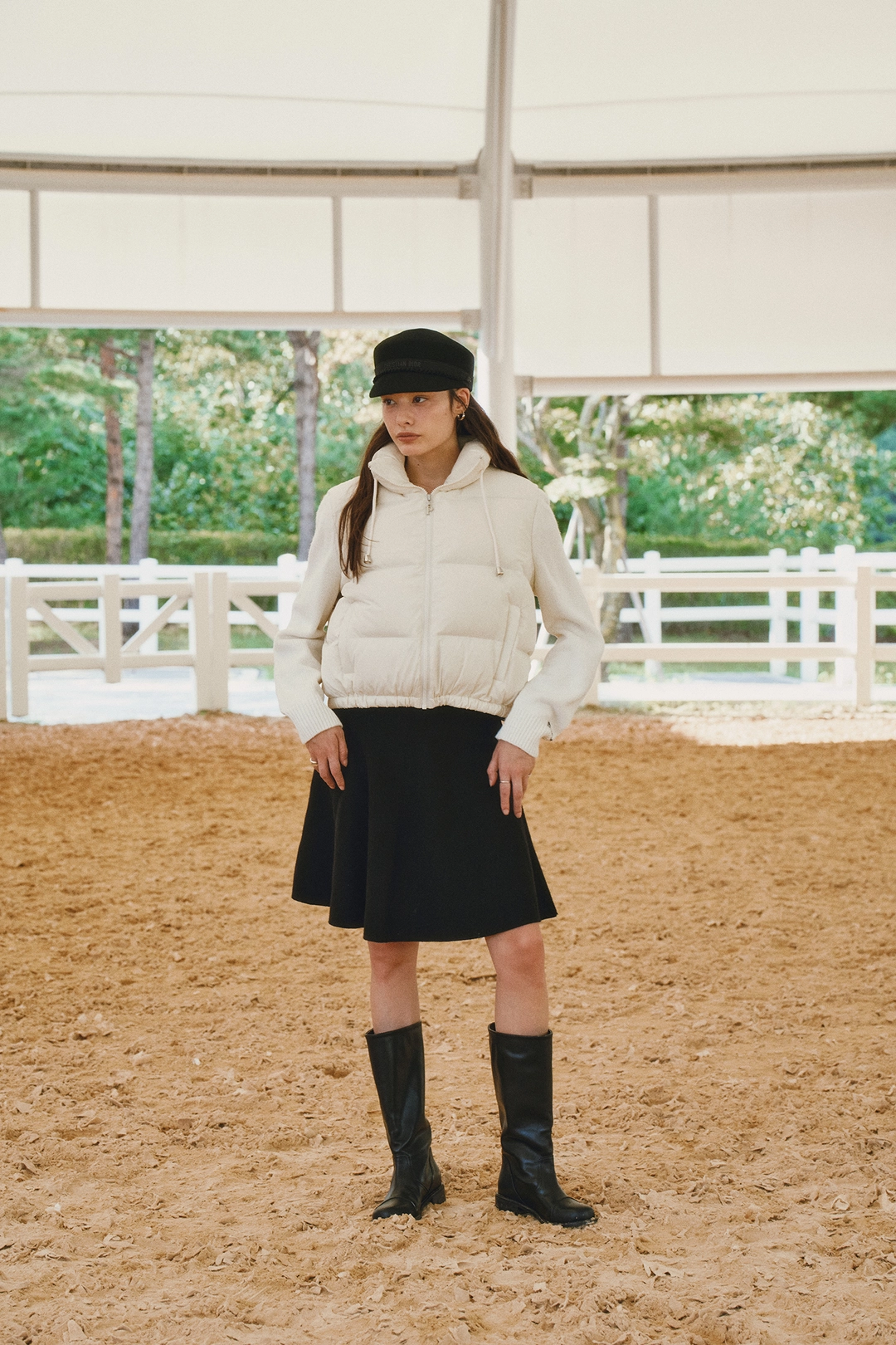 피브비 Hybrid Down Jacket (ebony black) 상품 이미지 2