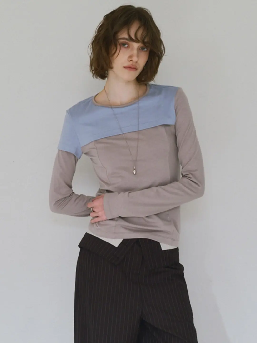 밀로 우먼 Half Bolelo T-Shirt [Sky Blue] 상품 이미지 1