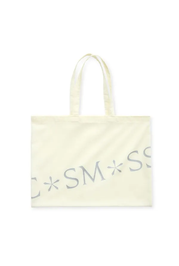 METALLIC LOGO TOTE BAG (LEMON)