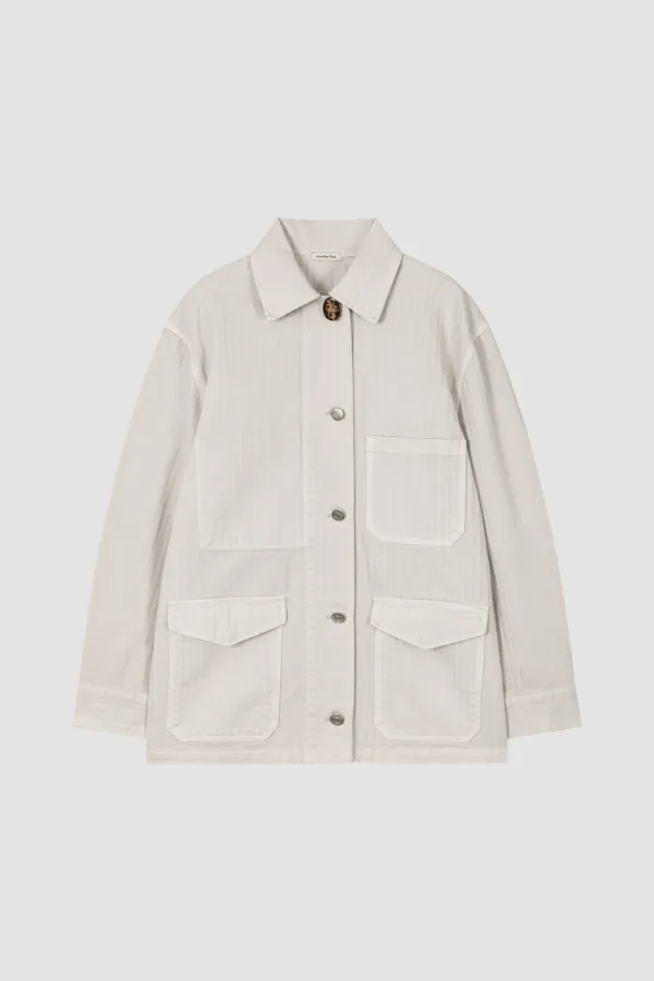 VINTAGE DYED WORK JACKET_LIGHT GREY
