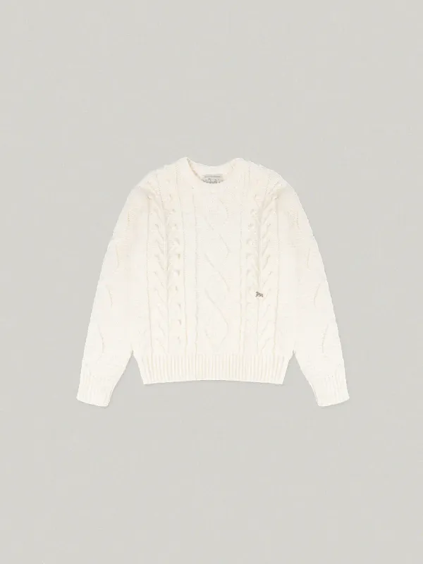 Buzzi Bulky Knit - ivory버찌 벌키 니트