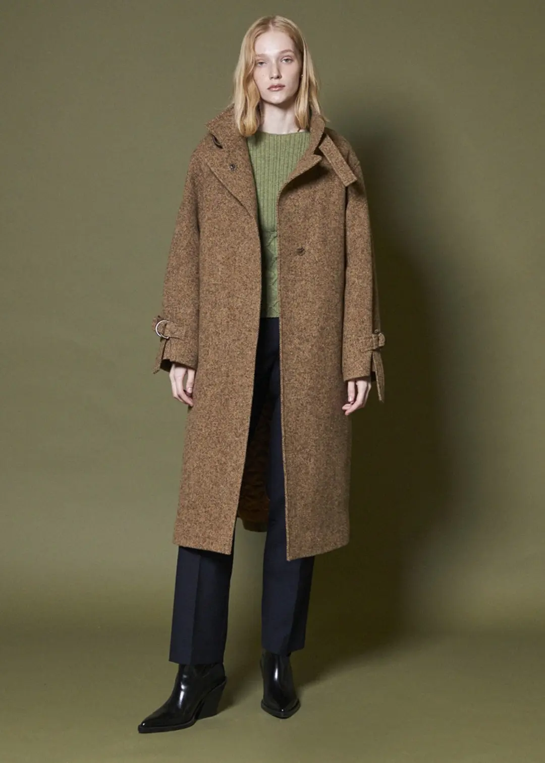 메종드이네스 BUCKLE WOOL COAT _CAMEL 상품 이미지 2