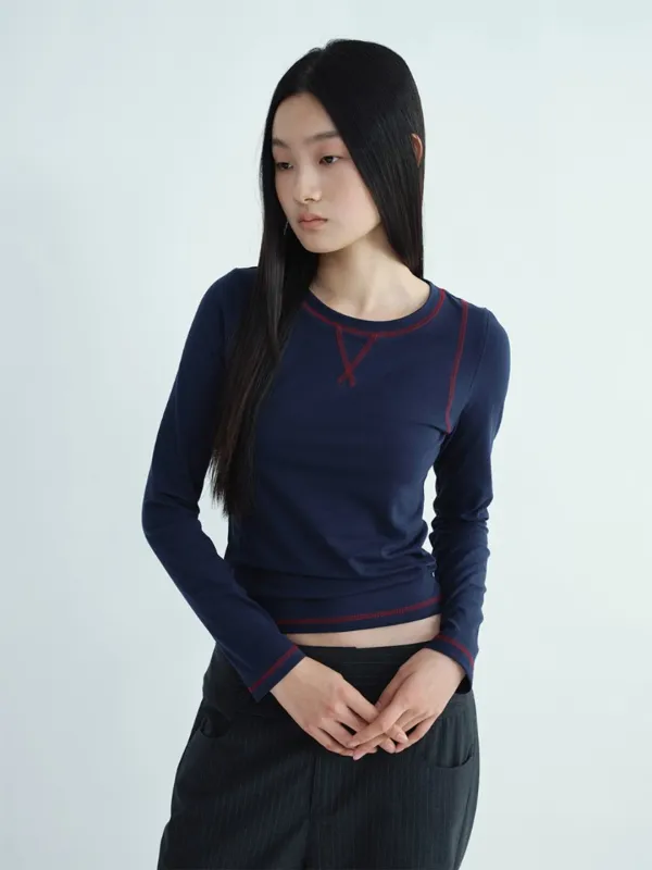 Soft Long Sleeve T-Shirt [Navy]