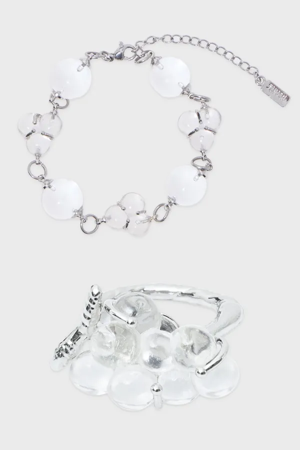 Clear Grape SET (Bracelet & Ring)