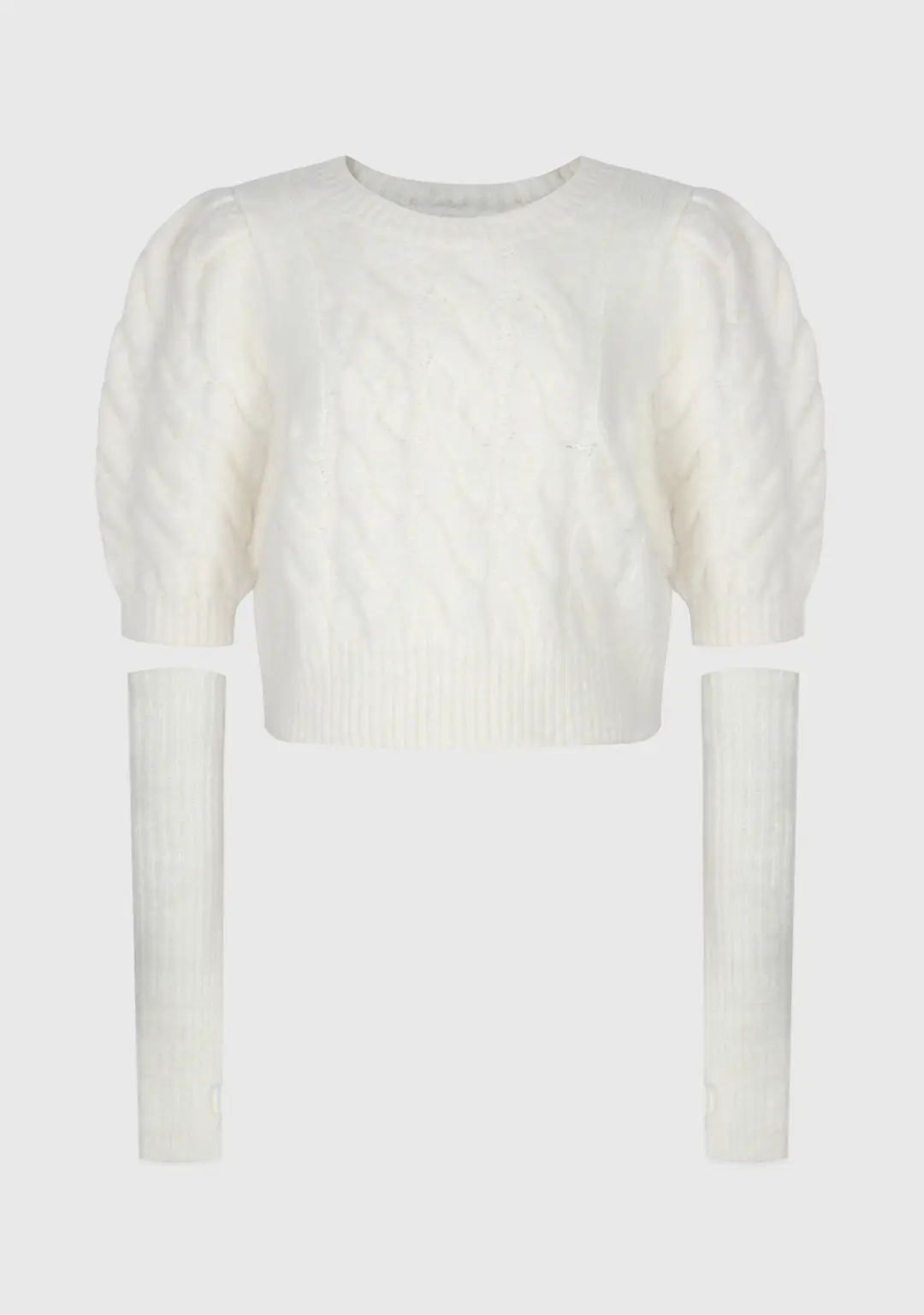 아상 아상 - Cable Puff Wool Warmer Knit 상품 이미지 1