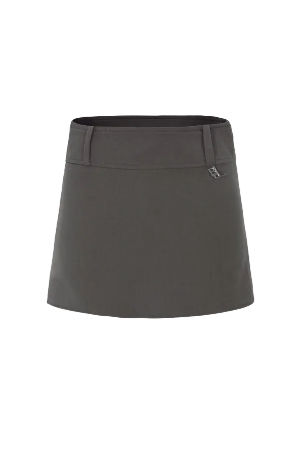 Belt mini skirt
