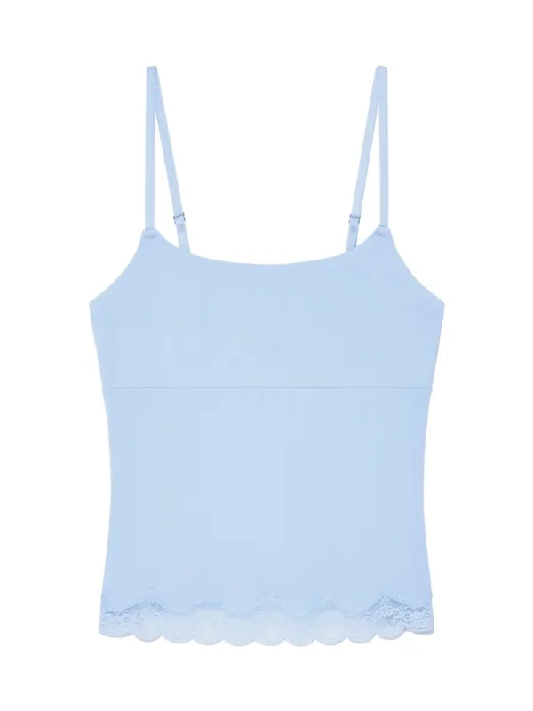 HEART LACE CAMI (BABY BLUE)