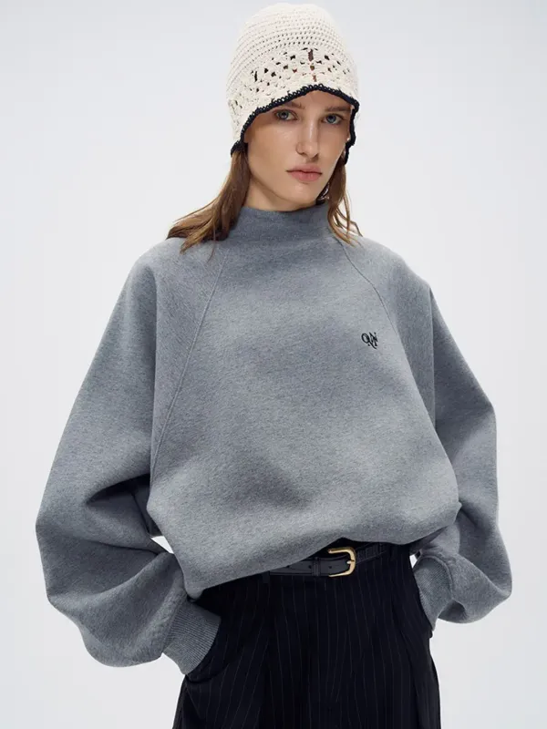 [4/27배송]Mockneck raglan sweatshirts