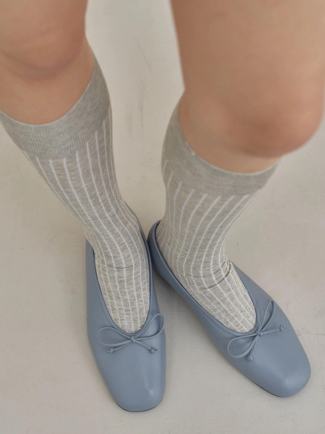 러브듀이 MACARON ribbon flat / 애쉬블루 상품 이미지 2
