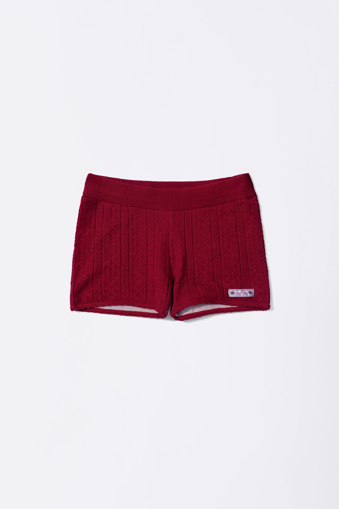 스컬프터 Eyelet Knit Shorts Red 상품 이미지 1