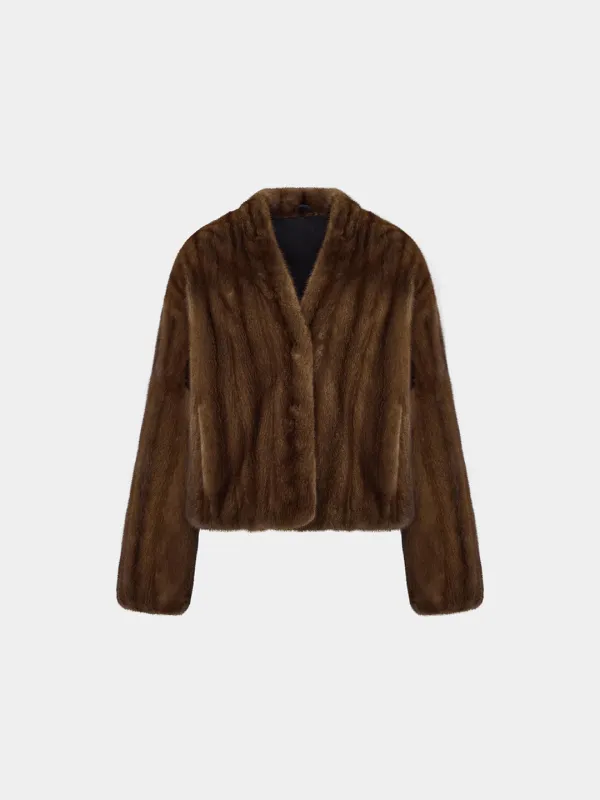Moriel mink JK - Dark brown