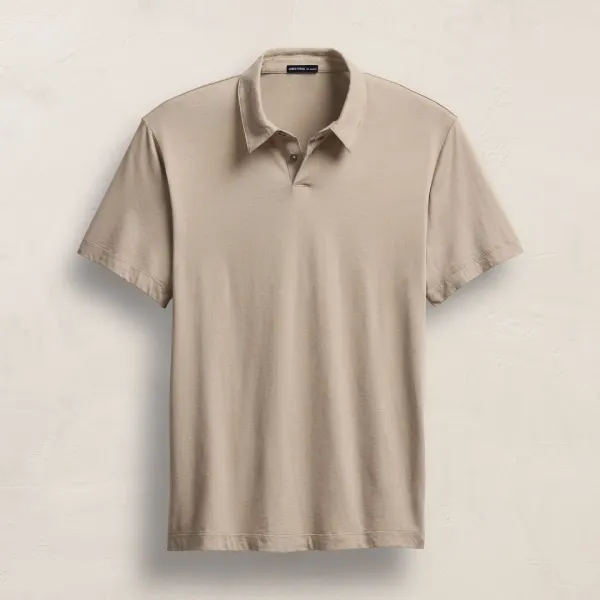 Brushed Lotus Polo - Overcast