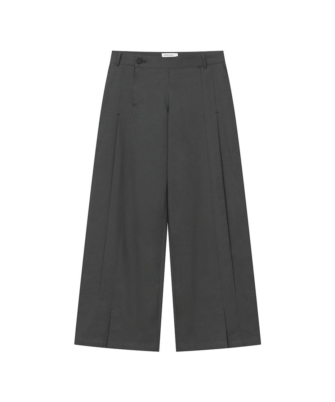 미세키서울 Side fly wide pants CHARCOAL 상품 이미지 1