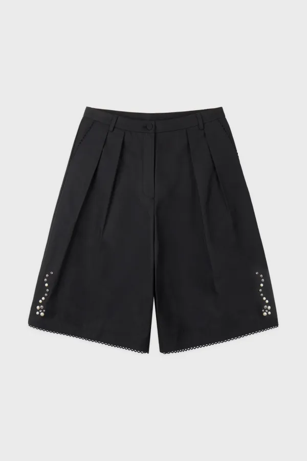 Silver Pebble Half Pants (Black)