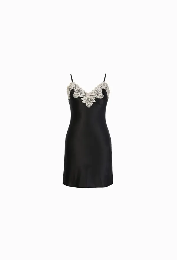 [GRACE SLIP] One-piece (Black)