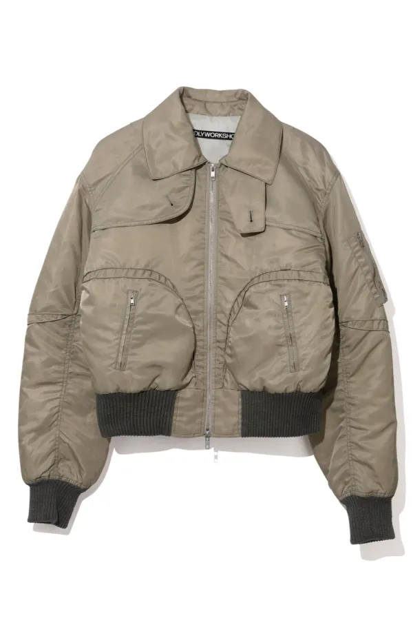 Padded Quad Bomber Jacket,  Queasy
