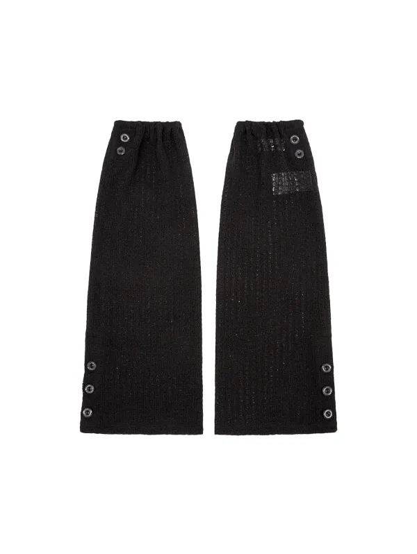 CROCHET LEG WARMER [BLACK]
