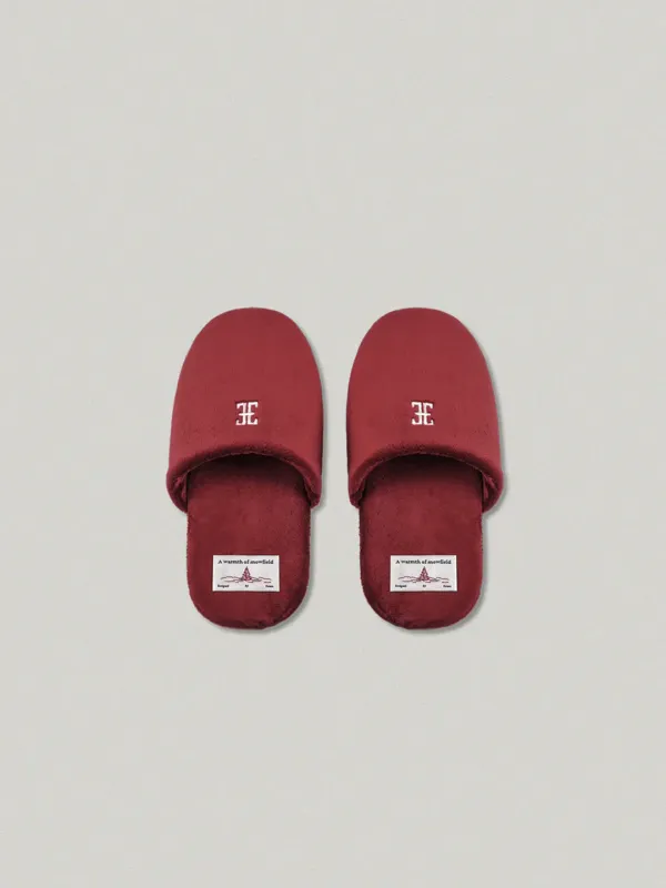 CLASSIC LOGO ROOM SHOES (RED)