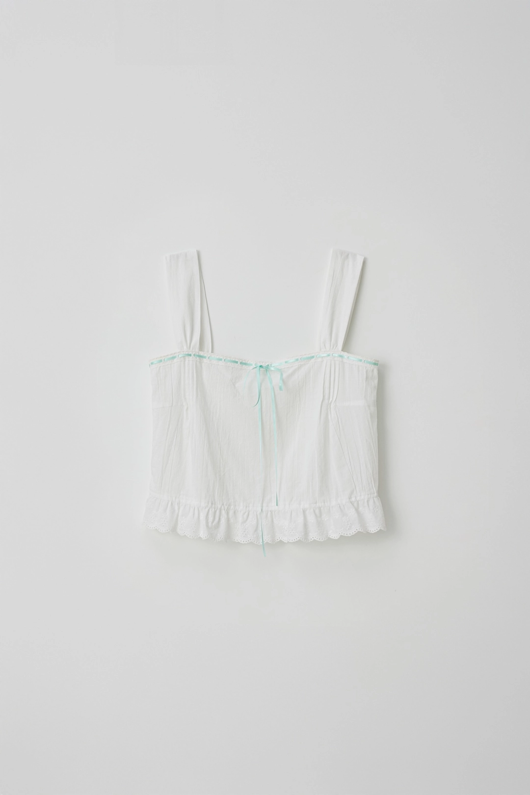 T/T Square ruffle sleeveless top