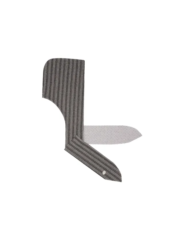 ✲2ND HANA HOOD REVERSIBLE SCARF MELANGE STRIPE